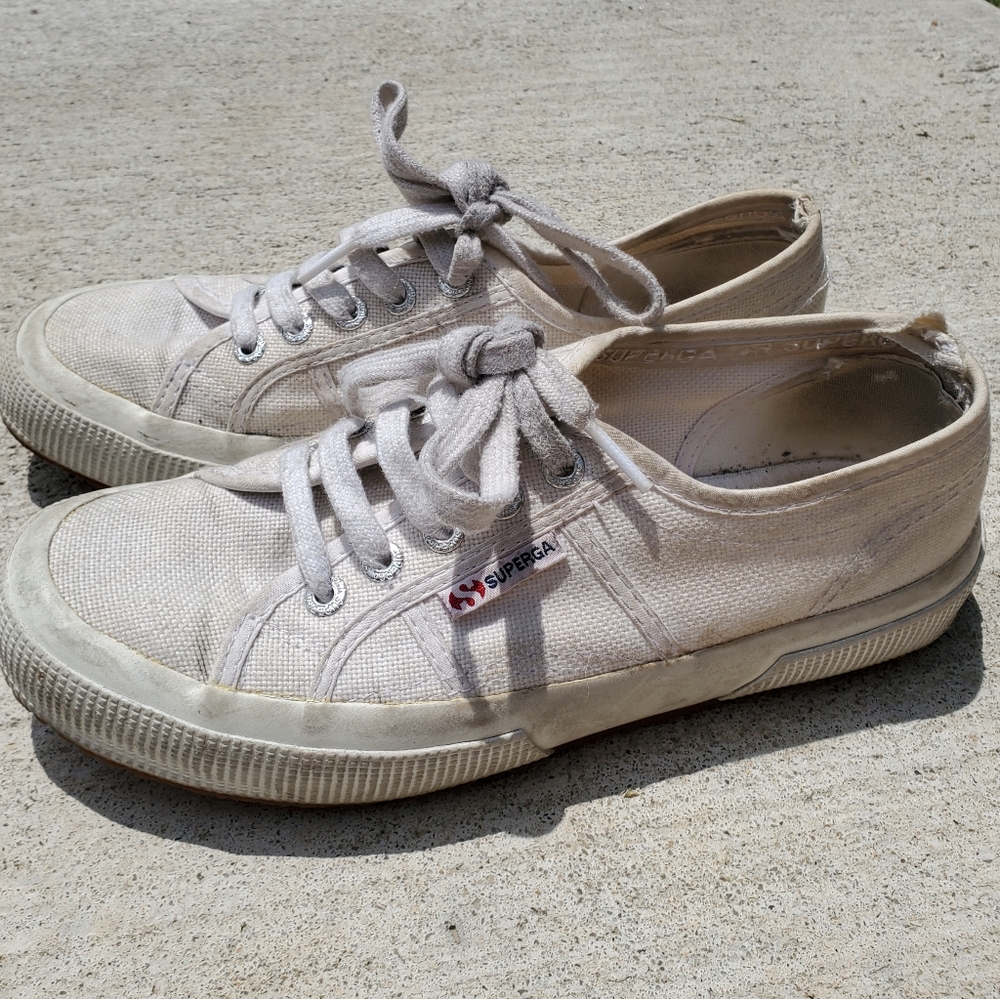Superga White Cotu Classic Sneakers 7.5 (38)